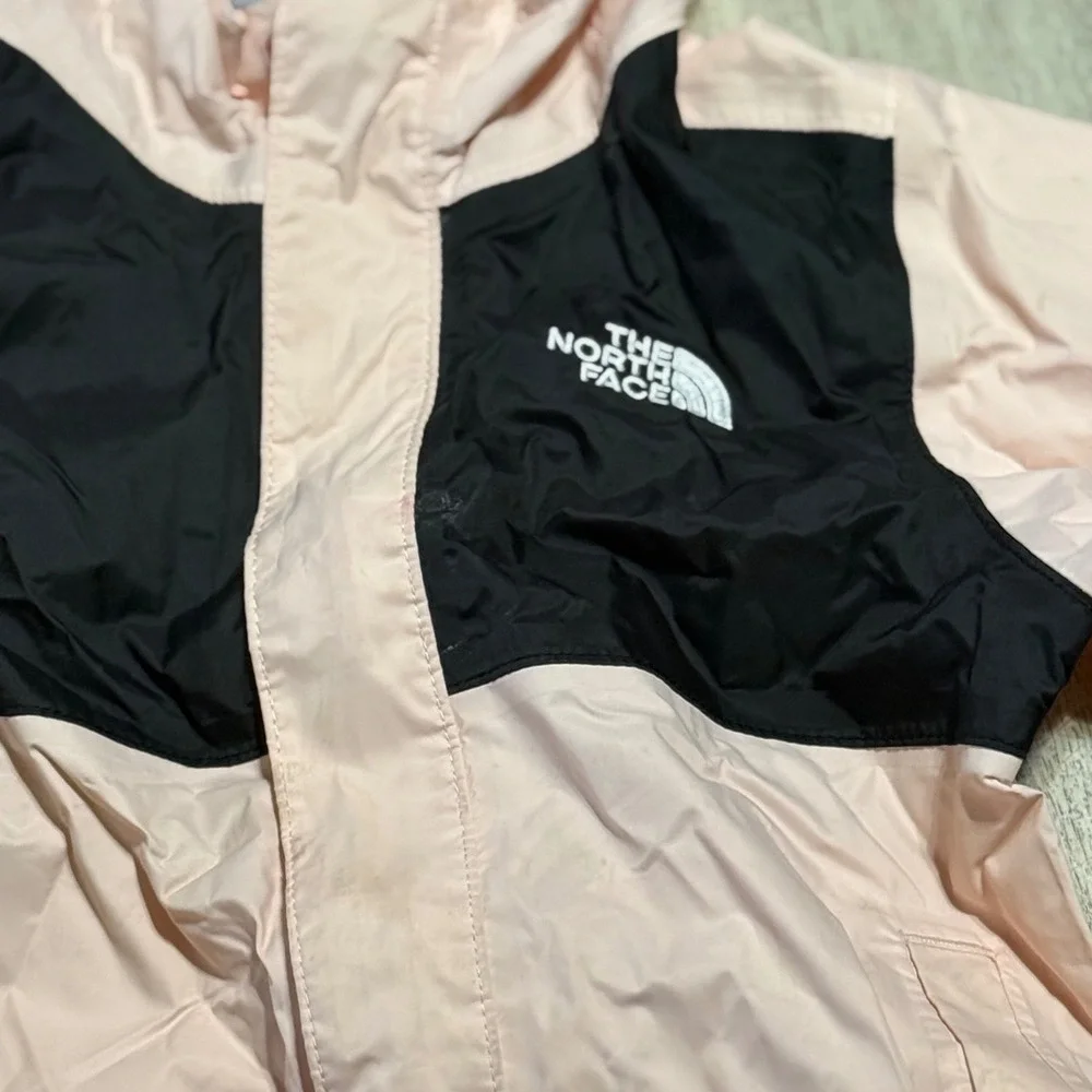 The North Face Toddler 3T‎ Pink Black Hooded Windbreaker Jacket Mesh Lined Coat